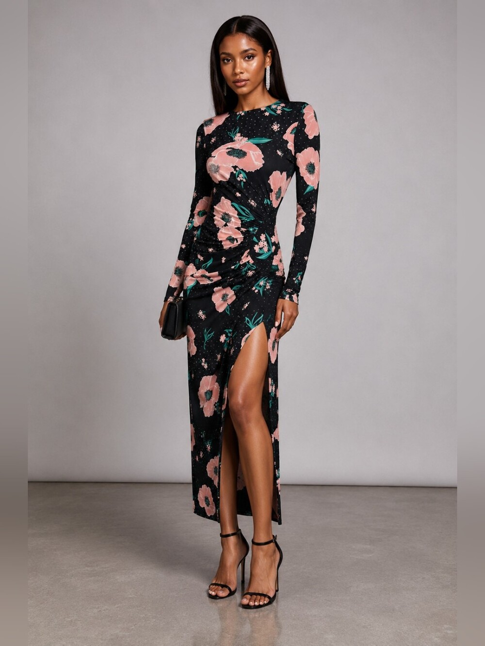 ANIYE BY Floral poppy star Kate midi dress EUR 42/ US 6